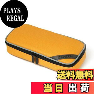 【送料無料】LOONLOON 667 メロウ ペンケース パンチイエロー 大容量 二階建て 多機能 おしゃれ 上品カラー