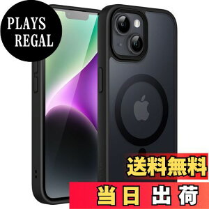 yzJETech iPhone 14 Plus 6.7C`p }Olbg P[X MagSafeɑΉ ̃}bgw ^ ϏՌ Jo[ (ubN)