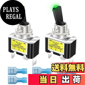 yzKiligen 2 bJ[CgtgOXCb` 12V 30A SPST I/It ϋv [VOJ[   gOXCb` LED C~l[V 12mm TCY ()