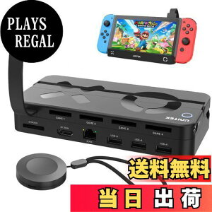yzUnitek 2024 Rt 10-in-1 Switch J[h[_[؂ւ switchhbN yNintendo Switch&Switch OLEDΉz ؂ւ4 P̎戵 [dȂerɉf yLANEHDMIϊEUSBz 