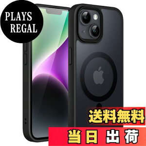 yzJETech iPhone 14 6.1C`p }Olbg P[X MagSafeɑΉ ̃}bgw ^ ϏՌ Jo[ (ubN)