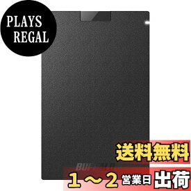 バッファロー SSD 外付け 500GB USB3.2Gen1 ポータブル コンパクト PS5/PS4対応(メーカー動作確認済) ブラック SSD-PG500U3-BC/N