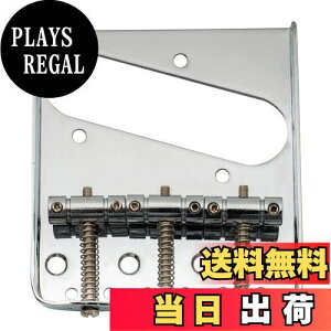 【送料無料】Musiclily Basic 10.8mmピッチ ビンテージスタイル テレキャスターブリッジアッセンブリー 3WAYサドル TL エレキギター用、クローム