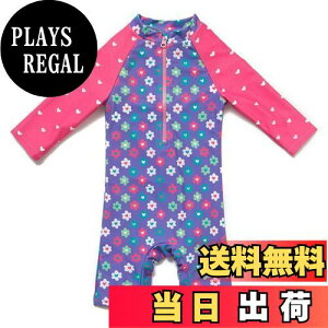 yz[Mazuliso] xr[  bVK[h UPF50+ UVJbg ̎q s[X 3/4 FFPurple Flower 2ATCYF12-18 Months