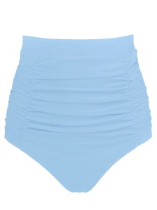 【送料無料】 【限定ブランド】 レディース ハイウエスト スイムスーツ 体型カバー ビキニボトム 色:シーブルー、サイズ:S