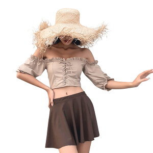 yz  fB[X ItV_[ t [XAbv rLj XJ[g Zp rX`F 3_Zbg 2way swimwear ̌^Jo[  Zp[g 򐅒 킢 FFx[WA