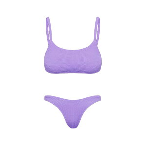 【送料無料】 水着 ビキニセットレディース 三角 2点セット プール 可愛さとセクシー 色:パープル、サイズ:S Regular