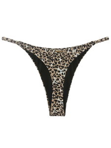 【送料無料】【RELLECIGA】レディース Tバックハイカット ビキニボトム ビキニショーツ 水泳スイムショーツパンツ セクシー 水着単品 色:レオパード柄、サイズ:S Regular