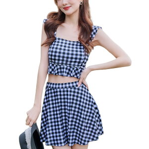 【送料無料】 レディース 水着セット ビキニ カラーマッチング 2個セット 日焼け防止 ストラップ 着痩せ ハイウエスト セクシー 韓国 トレンド ビーチ プール リゾート 大人可愛い ファッシ