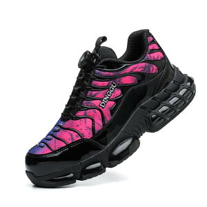 【送料無料】 安全靴 ダイヤル式 作業靴 エアークッション メッシュ 通気性 おしゃれ メンズ 大きいサイズ スニーカータイプ 軽量 踏み抜き防止 鋼先芯入り 耐摩耗 疲れない 防滑 衝撃吸収