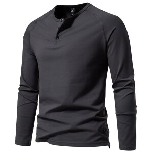 【送料無料】 ヘンリーネック 長袖 メンズ Tシャツ ロングTシャツ 無地 ロングスリーブT カットソー インナー シンプル カジュアル キレイめ ラグランスリーブトレーニングウェア 春秋冬 色