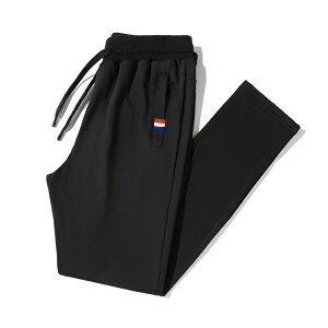 【送料無料】 ロングパンツ メンズ ワイドパンツ ジャージ下 ジョガーパンツ スウェットパンツ ズボン ガウチョパンツ ボトムス ストレートパンツ 部屋着 速乾 ずぼん ゆったり 色:ブラッ