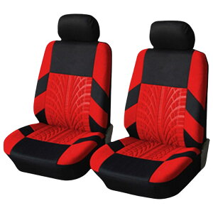 【送料無料】TIGRE BLANC シートカバー 車 座席 カバー カーシート 軽自動車 普通車 運転席 助手席 2座席分 セット 汎用 色:レッド
