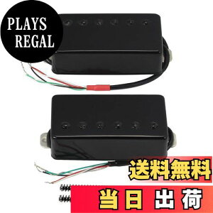 【送料無料】FLEOR ハムバッカー ピックアップ セラミック ギター ピックアップ レス ポール スタイル エレキ ギター 色:ブラックネック+ブリッジピックアップセット