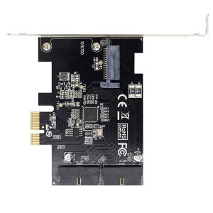 yzxiwai PCI-E 1X to 19Pin 20Pin USB 3.0 Header Express Card, USB Front Panel Adapter VL805 for Desktop Computer Motherboard