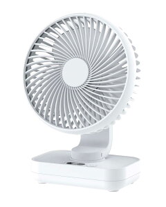 【送料無料】卓上扇風機 静音 USB 小型 デスク扇風機 4000mAhバッテリー内蔵 12時間連続使用 4段階風量 USB充電式 強力 軽量 省エネ 便利 部屋 外出 車 オフィス 熱中症対策 色:ホワイト