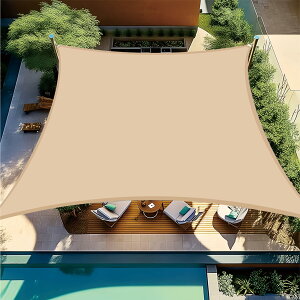 【送料無料】BIGLOONG 防水ベランダバルコニー目隠しシェード 撥水生地日除けサンシェードオーニング 目隠シート 雨除け UVカット 遮光断熱 省エネ ハトメ式 屋外 庭下 廊下 玄関口【2025新改