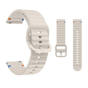 【送料無料】LanQii バンド 用の 22 mm 用の 20mm 対応 時計バンド 柔らかい シリコンバンド スポーツ ストラップ 時計ベルト 防水性 軽量 柔軟なシリコン製 交換ベルト 柔らかい 通気 レディース