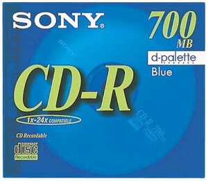 【送料無料】SONY 日本製 データ用CD-R 700MB 48倍速 ブルー 単品 CDQ80EL 色:ブルー