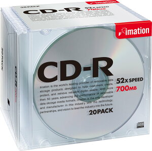 yzImation CDR 700MB Vo[uh[x XP[X20pbN CDR80BSBx20P