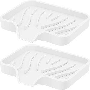 【送料無料】PASOW 石鹸置き 石けん置き ソープ置き 石鹸ケース ソープディッシュ 石鹸箱 ハンドソープトレイ 洗面台トレー 手洗いトレイ シリコーン製 ソフト 滑り止め 水切りバス用品 色: