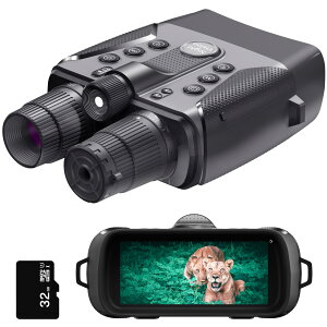 【送料無料】【2025年モデル】700mまで撮影 4K 830万画素 暗視 スコープ ゴーグル 非常用 LED ライト 手ぶれ補正 カメラ ナイト ビジョン 双眼鏡 望遠鏡 ハンディー ビデオカメラ カメラ UVカット