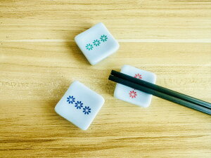 【送料無料】speed mao 可愛い シンプル 花柄 和風 セラミック 箸置き カラトリー 6個 セット