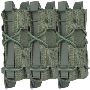 【送料無料】MILQUEST マガジンポーチ マグポーチ 『TACOスタイル』 ハンドガン シングルカラム〜デザートイーグル、MP7など対応 MOLLE ベルト 両方対応 サバゲー CORDURA 実物ナイロン仕様 色:レ