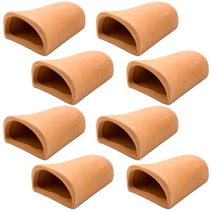 【送料無料】RedBeryl 水槽 産卵筒 シェルター 産卵床 土管 隠れ家 オブジェ プレコ ザリガニ メダカ サイズ:8個 セット