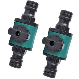 【送料無料】YIBOOOM 水道ホースジョイント 2個セット水道管バルブ 止水栓 散水ホース 散水コネクタ 水道管継手 散水栓 蛇口 灌漑 コネクタ 水量調整 交換用 畑、園芸、洗車、緑地、 庭、灌漑