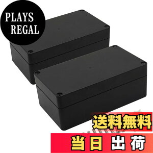 �y���������zLeMotech �v���W�F�N�g�{�b�N�X ABS�v���X�`�b�N�W�����N�V�����{�b�N�X IP65�h���d�C�{�b�N�X ���j�o�[�T���G���N���[�W�� �u���b�N 6.2X 3.5X 2.4�C���`(158x90x60mm) (2�p�b�N) �F�F�u��