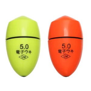 【送料無料】PLEAVIT 電気ウキ フカセウキ 夜釣り ケミカルライト 光る 防水 仕掛け フカセ釣り 釣り 海釣り 色:赤緑、サイズ:5.0号 赤緑 2個 電池なし