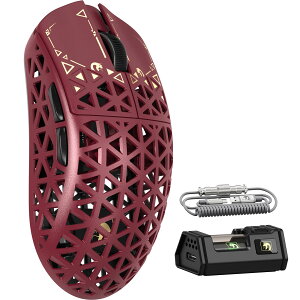 【送料無料】MAMBASNAKE M5Ultra ゲーミングマウス 8K カーボンファイバーマウス 無線 有線 ワイヤレス 軽量 PAW3950MAXセンサー Nordic52840コントローラー 8000Hzポーリングレート 最大42000DPI 3モード Blue