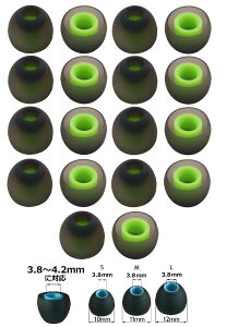 �y���������zSound Wave �V���R���� �n�C�u���b�h �C���[�s�[�X �Չ����C���z���`�b�v ���a 3.8-4.0mm S18�� 2��ނ̍d�x�̃V���R����g�ݍ��킹���Չ��������� �C���z���J�o�[ �\�j�[ �C���z��