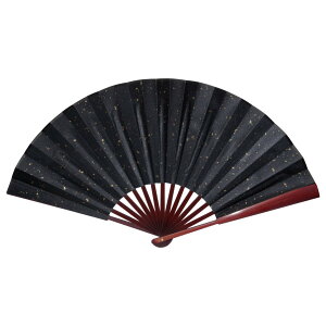 【送料無料】Goods Land 【 大きい サイズ 】 尺扇子 BIG 扇子 涼しい 風 夏 和 メンズ 男性用 GD-BIGSENS 色:ブラック(柄あり)