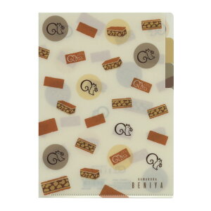 【送料無料】BENIYA/ベニヤ A5サイズ 3P クリアファイル【B柄】鎌倉紅谷 S2140551