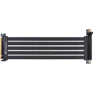 【送料無料】CORSAIR プレミアムPCIe 3.0 x16 延長ケーブル 300mm 色:ブラック、サイズ:300mm