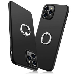 【送料無料】TMUJWS iPhone 12 pro Max ケース リング 耐衝撃 指紋防止 全面保護 6.7インチ 対応 超薄型 PC素材 カメラ保護 スクラッチ防止 一体型 アイフォン 12 ケース/アイフォン 12 Pro Max ケース ス