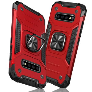 【送料無料】TMUJWS Samsung Galaxy S8 ケース リング 衝撃吸収 耐衝撃 TPU+PCバンパー 二重構造 米軍MIL規格 全面保護カバー 滑り防止 車載ホルダー対応 擦り傷防止 滑り止め 軽量 薄型 サムスン ギャ