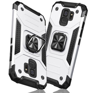 【送料無料】TMUJWS Samsung Galaxy S8 ケース リング 衝撃吸収 耐衝撃 TPU+PCバンパー 二重構造 米軍MIL規格 全面保護カバー 滑り防止 車載ホルダー対応 擦り傷防止 滑り止め 軽量 薄型 サムスン ギャ
