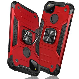 【送料無料】TMUJWS Google Pixel 4a 用ケース リング 衝撃吸収 耐衝撃 TPU+PCバンパー 二重構造 米軍MIL規格 全面保護カバー 滑り防止 車載ホルダー対応 擦り傷防止 滑り止め 軽量 薄型 グーグルピク