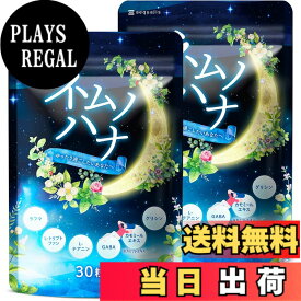 【送料無料】休息サポート ネムノハナ GABA グリシン テアニン ラフマ サプリメント トリプトファン ビタミンB群 サイズ：2袋 (x 1)