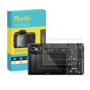 【送料無料】RIEIBI 液晶保護フィルム,デジタルカメラ液晶保護フィルム 高硬度9H 耐指紋 液晶保護プロテクター 色:A6500/A6400/A6300/A6100/A5100。、サイズ:SONY-A6400