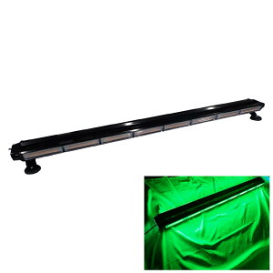 【送料無料】LED 回転灯 ライトバー 12V/24V パトランプ フラッシュビーコン 点灯 94.5cm シガーソケット 防犯 警告灯 道路維持作業車(グリーン) 色:グリーン