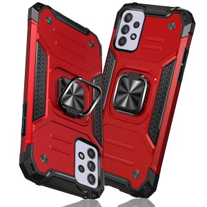 【送料無料】TMUJWS Samsung Galaxy A52 5G ケース リング 衝撃吸収 耐衝撃 TPU+PCバンパー 二重構造 米軍MIL規格 全面保護カバー 滑り防止 車載ホルダー対応 擦り傷防止 滑り止め 軽量 薄型 ギャラクシ