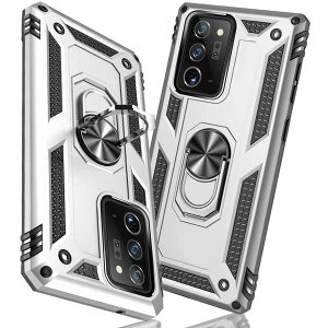 【送料無料】TMUJWS Galaxy NOTE 20 Ultra 用ケース リング 耐衝撃 衝撃吸収 傷防止 全面保護 カメラ保護 スタンド付き TPU+PCバンパー 指紋防止対策 二重構造 360度回転 防塵 サムスン NOTE 20 Ultra 用ス