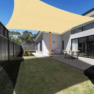 【送料無料】Ankuka 日除けシェード サンシェード オーニングシェード クールシェード UVカット 紫外線98%カット 軽量 撥水性 耐久性 洗濯可能 ベランダ/廊下/庭下/庭先用 収納袋付き 色:ク