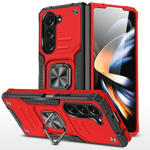 【送料無料】TMUJWS Galaxy Z Fold5 5G 用ケース リング 衝撃吸収 耐衝撃 TPU+PCバンパー 二重構造 米軍MIL規格 全面保護カバー 滑り防止 車載ホルダー対応 擦り傷防止 滑り止め 軽量 薄型 ギャラクシ
