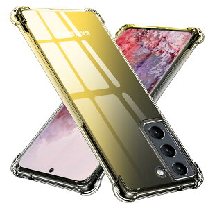 【送料無料】TMUJWS Galaxy S21 5G 用ケース シリコン クリア グラデーション ソフトケース 薄型 軽量 SC-51B ケース/ SCG09 ケース 耐衝撃 全面保護 tpu 四隅空気衝突防止 レンズ保護 擦り傷防止 スト