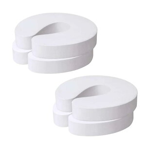 【送料無料】SSZYMAOYI ドアストッパー ドア指挟み防止 衝突防止 子供が自分の指をつまむのを防ぐ キャビネット、ドア、引き出し用安全ドアストッパー 子供安全対策 防護具 色:白い